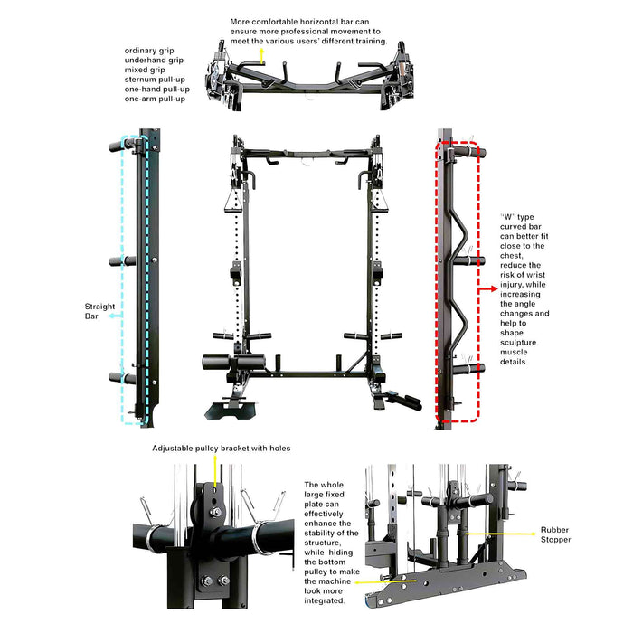 MiM USA - Pro Master 1001 - Smith Machine & Functional Trainer
