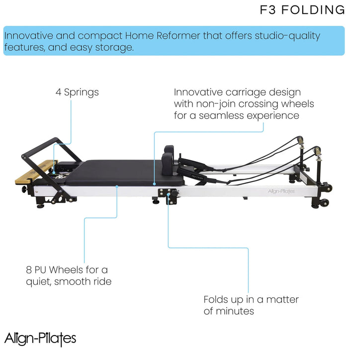 Align Pilates® - F3 Folding Pilates Reformer