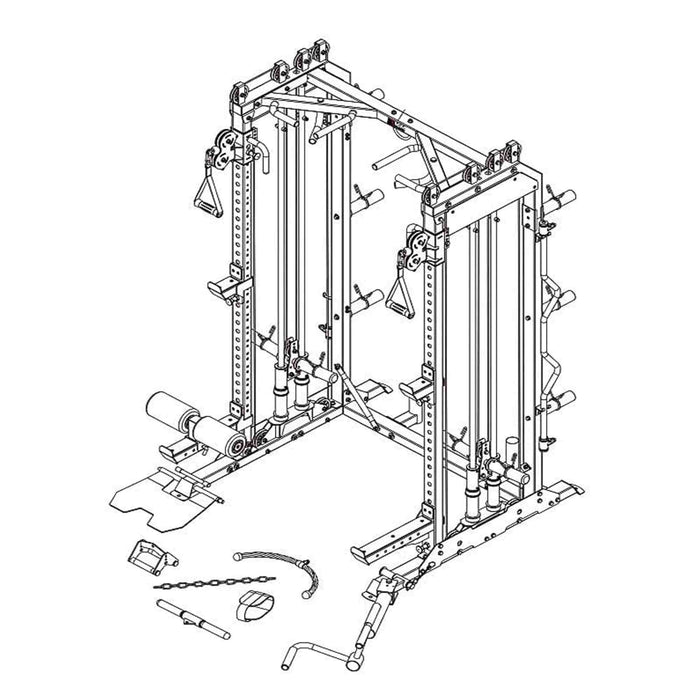 MiM USA - Pro Master 1001 - Smith Machine & Functional Trainer