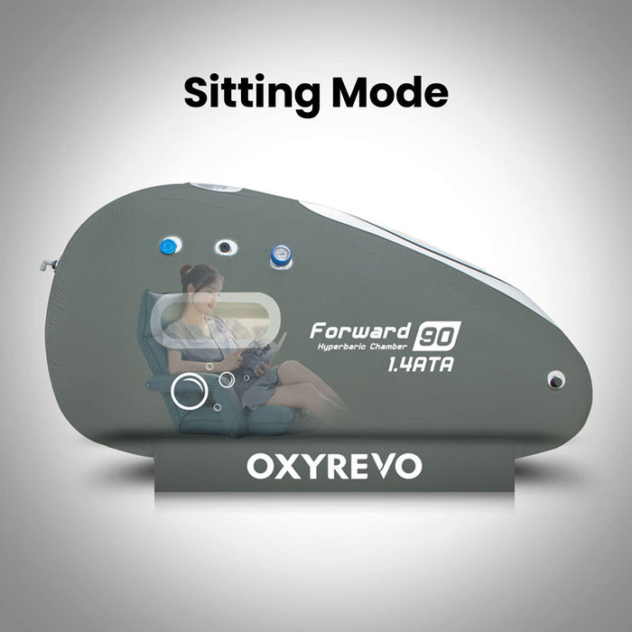 OxyRevo - Forward90 1.4 to 1.5 ATA Portable Sitting Hyperbaric Chamber