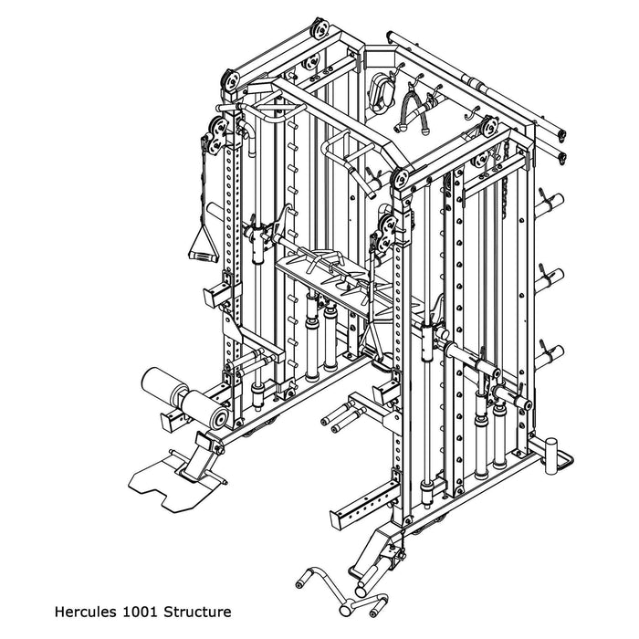 MiM USA - Hercules 1001 - Commercial All in One Home Gym