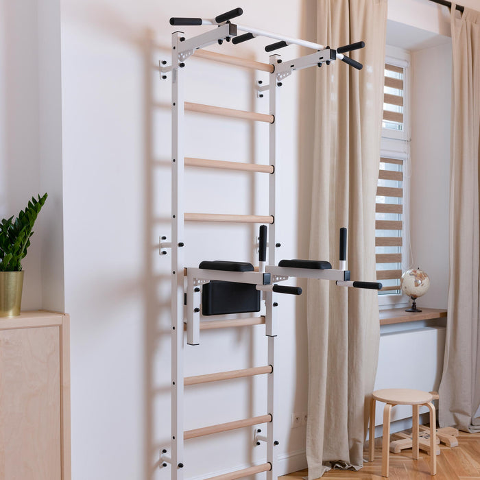 BenchK 722B - Series 7 - Stall bar for home with pull-up bar and dip station