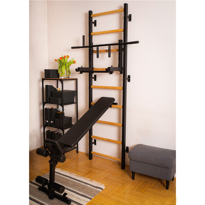 BenchK B1B - Reversible Workout Bench - Durable Steel Frame, Compact Exercise Solution