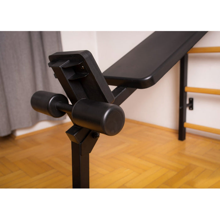 BenchK B1B - Reversible Workout Bench - Durable Steel Frame, Compact Exercise Solution