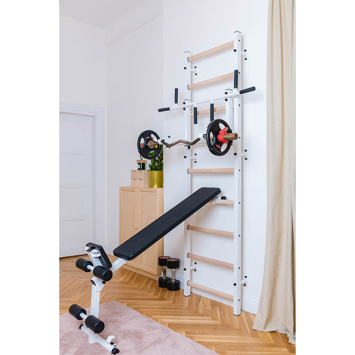 BenchK B1B - Reversible Workout Bench - Durable Steel Frame, Compact Exercise Solution