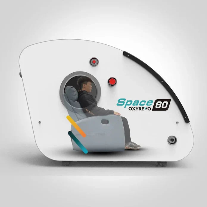 OxyRevo Space60 1.5 to 2.0ATA Hard Shell Sitting Hyperbaric Oxygen Therapy Chamber