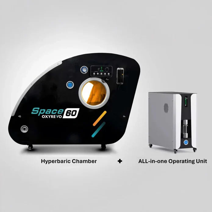 OxyRevo Space60 1.5 to 2.0ATA Hard Shell Sitting Hyperbaric Oxygen Therapy Chamber