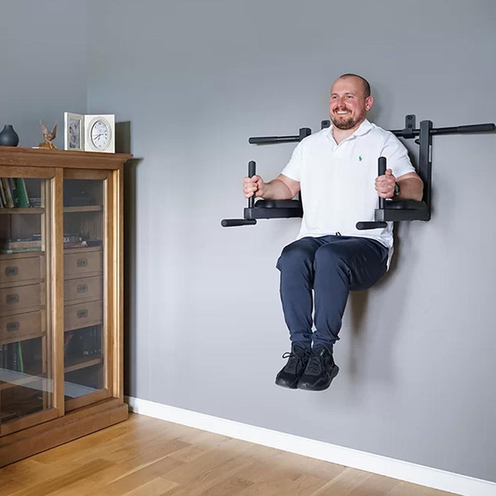 BenchK D8 - 2-In-1 Pull-Up Bar and Dip Bar - Versatile Home Gym Equipment with Ergonomic Design