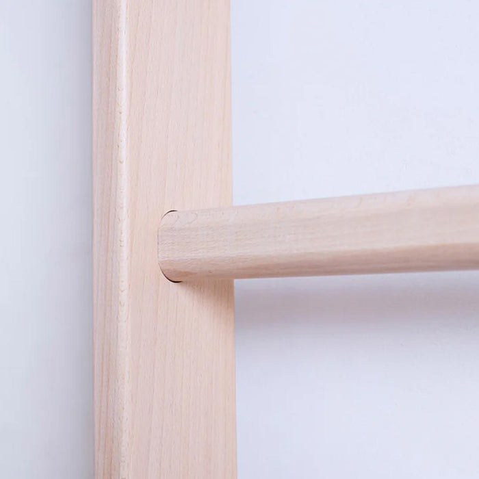 BenchK 111 + A204 - Series 1 - Versatile Wooden Wall Bars Swedish Ladder For Kids Room Exercise & Play
