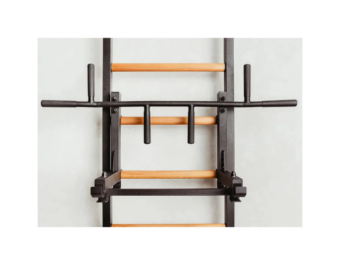 BenchK 232B - Series 2 - Wall Bars Swedish Ladder - Multifunctional Fitness Ladder With Adjustable Pull-Up And Dip Bars